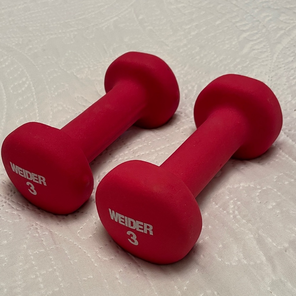 Set of 2 Weider Dumbbells Pink